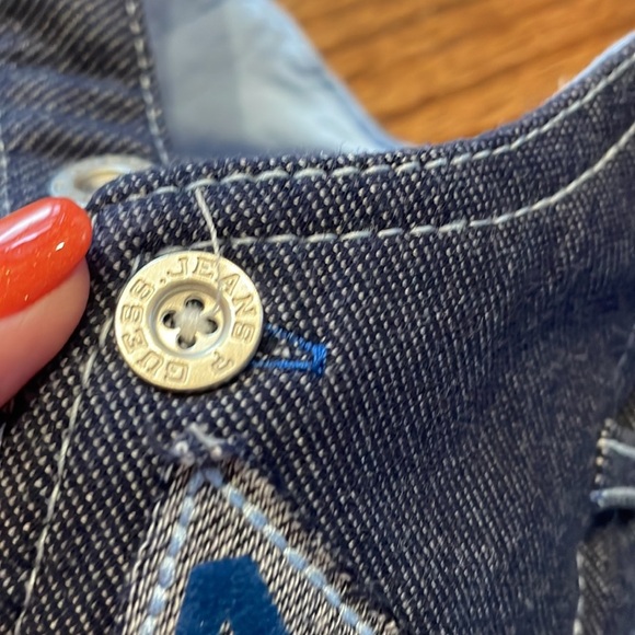 Guess baby boy super soft overalls cotton blend like new denim blue color 6/9 mo - Picture 11 of 11